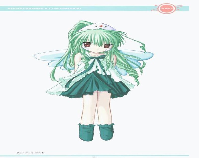 Green-haired Fairy Girl — Green