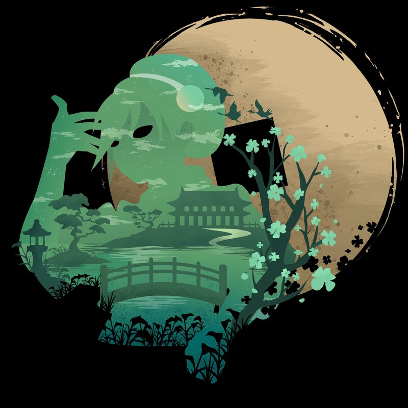 Green-haired Figure