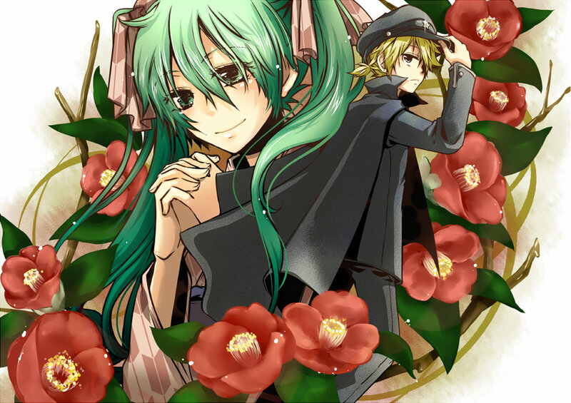Green-haired Girl and Boy
