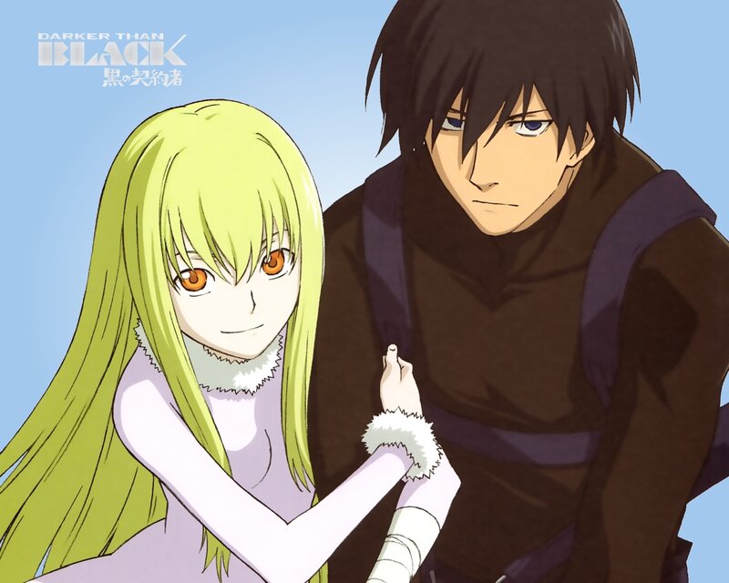 Green-haired Girl and Dark-haired Boy — Light Blue