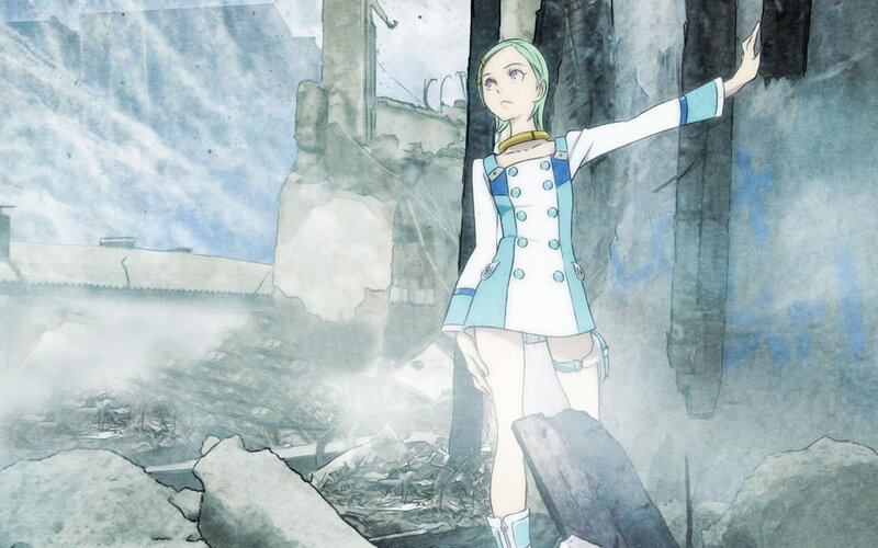 Green-haired Girl in Ruins — Blue