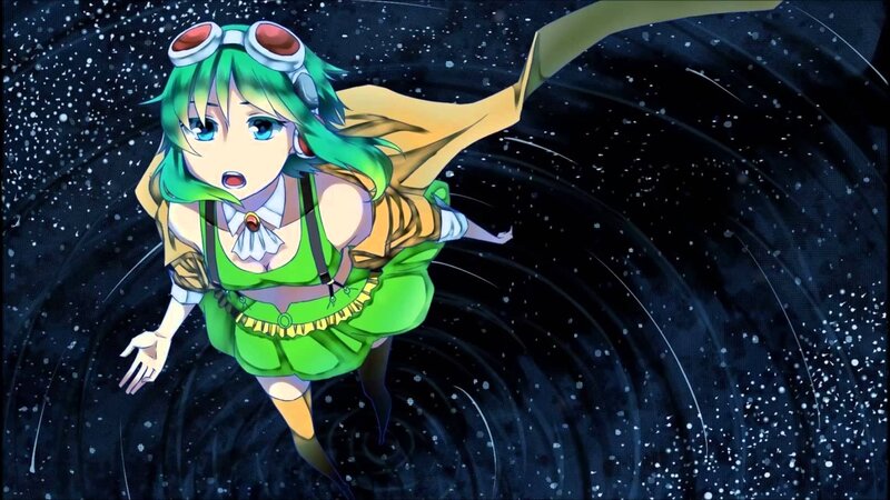 Green-haired Girl in Space — Green