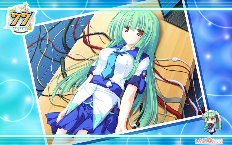 Green-haired Girl in Uniform — Blue