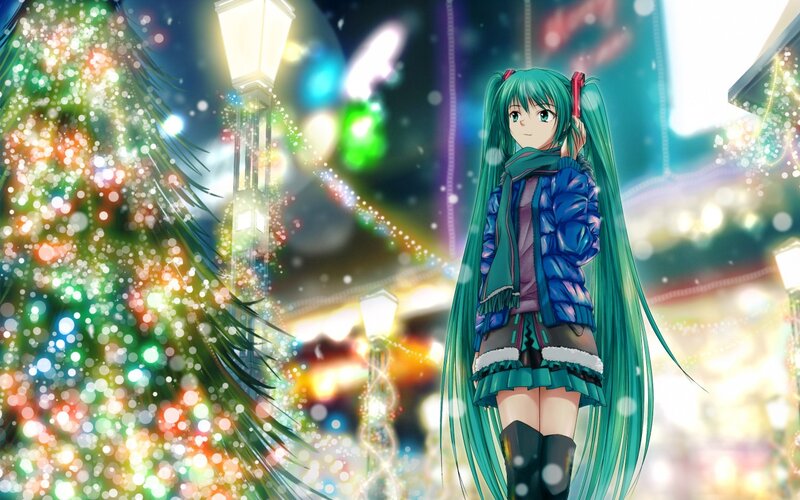 Green-haired Girl in Winter — Green