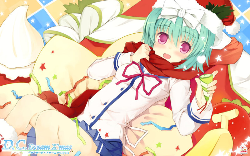 Green-haired Girl in Winter Hat
