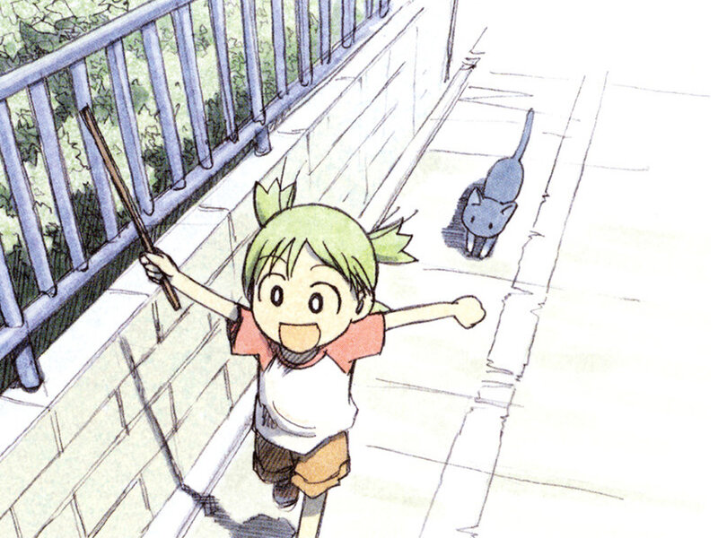 Green-haired Girl Running