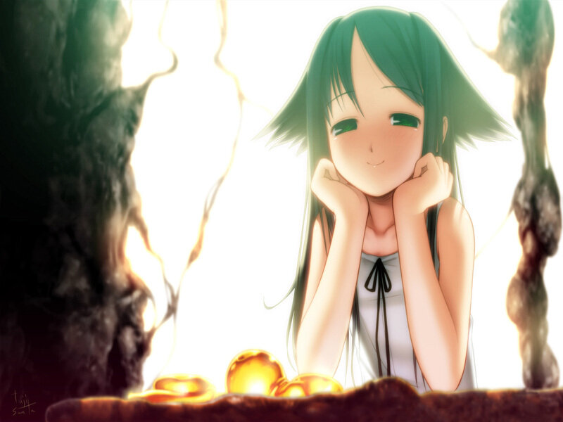 Green-haired Girl