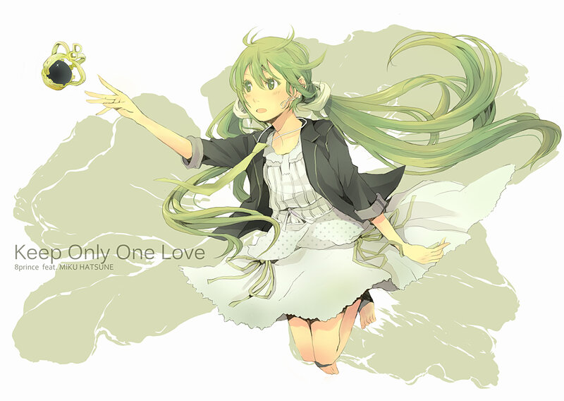 green-haired girl with a charm