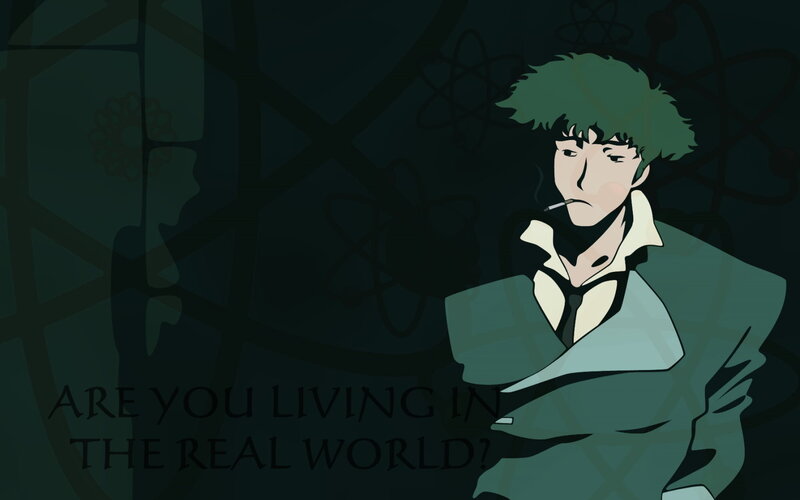 Green-haired Man Smoking