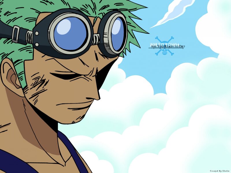 Green-haired Man with Goggles