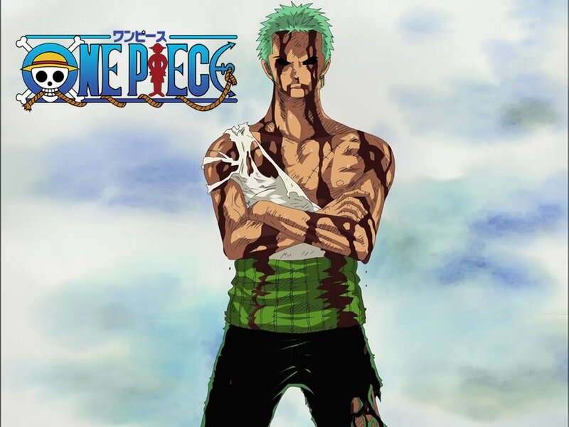 Green-haired Man with Scars