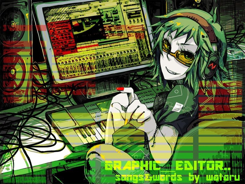 green-haired music producer