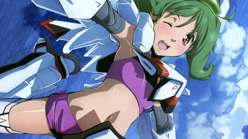 Green-haired Pilot in Mech