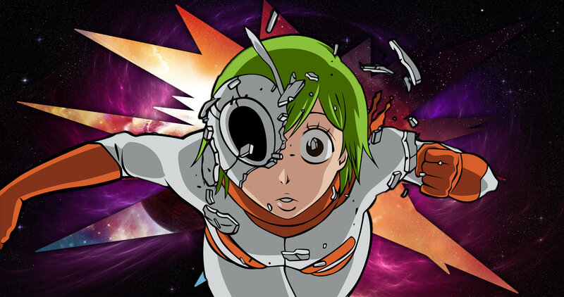 Green-haired Pilot in Space