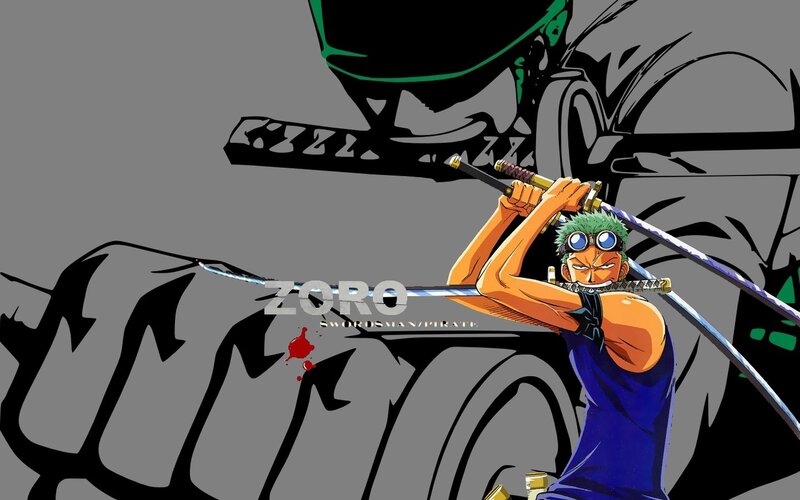 Green-haired Swordsman — Gray