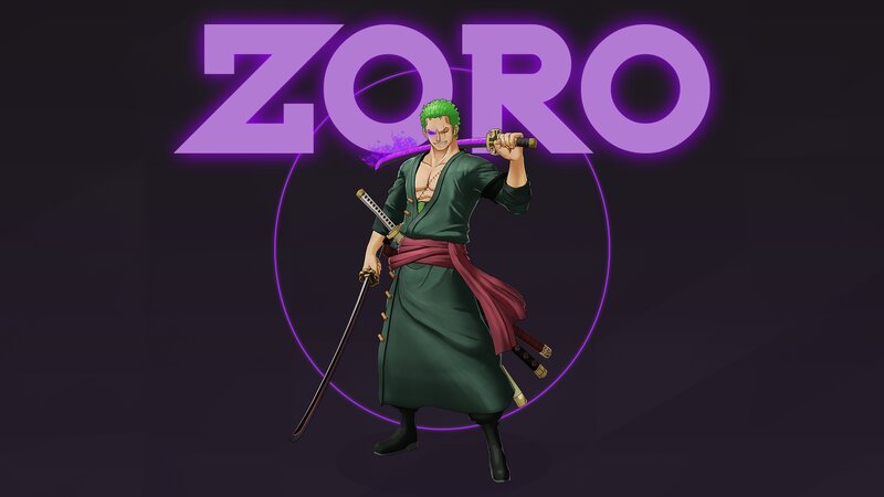 Green-haired Swordsman — Purple