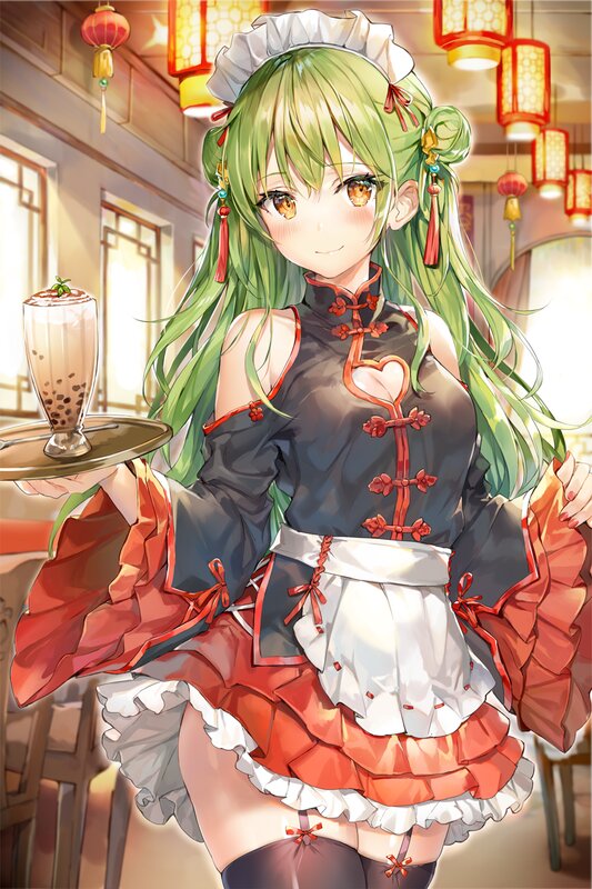 Green-haired Waitress