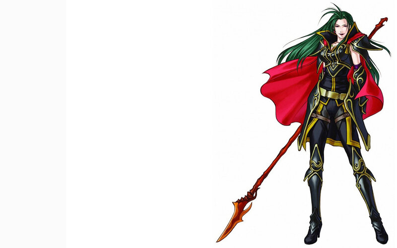 Green-haired Warrior — Black