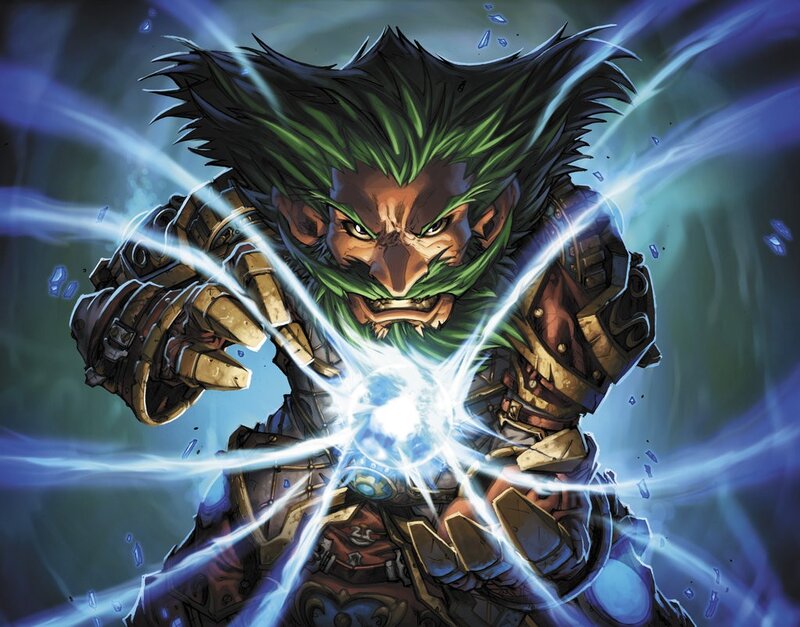 Green-haired Warrior — Blue
