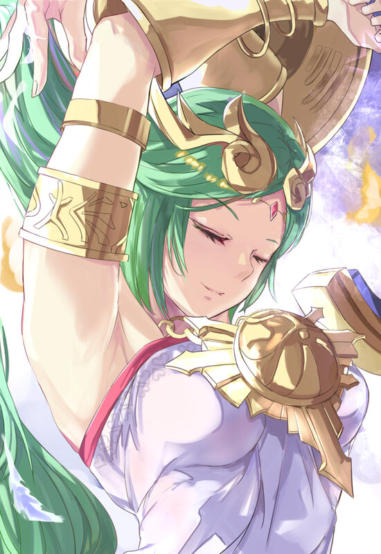 Green-haired Warrior — Green, Serene