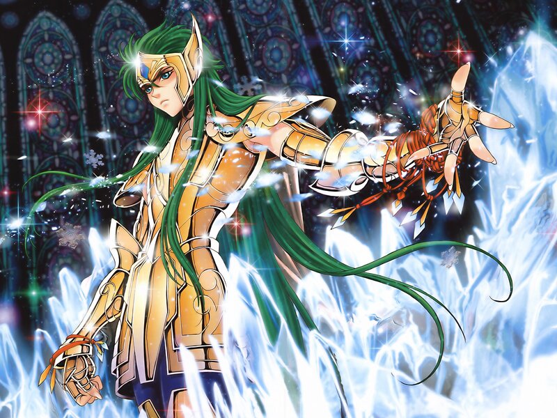 Green-haired Warrior in Armor — Green, Dramatic