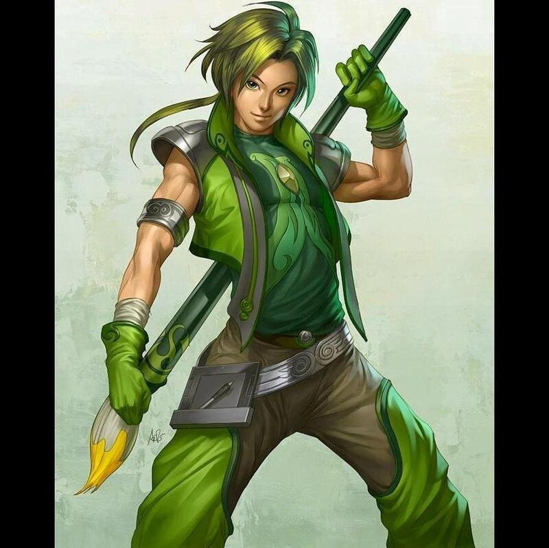 Green-haired Warrior