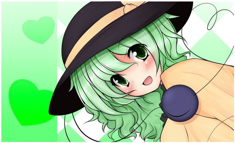 green-haired witch character