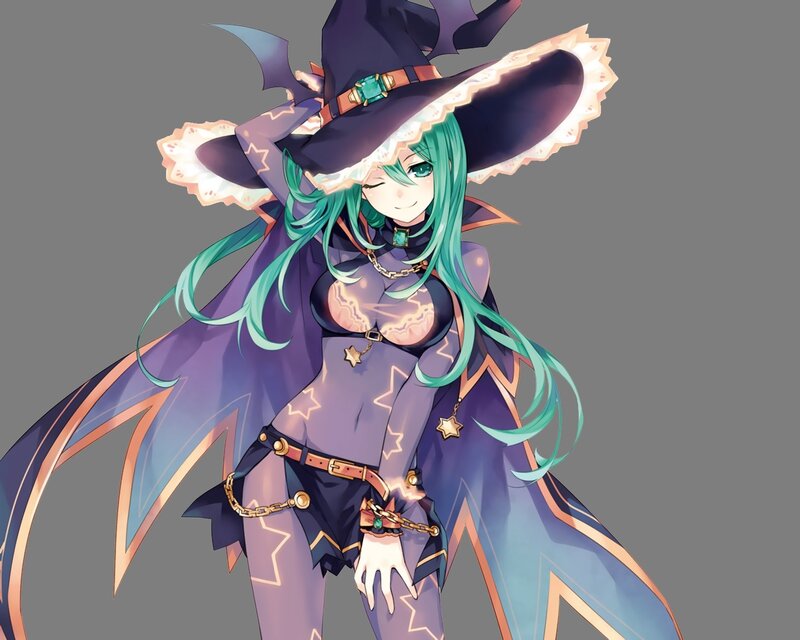 Green-haired Witch — Purple