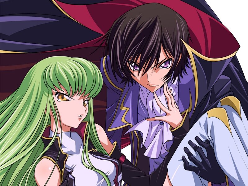 Green-haired Woman and Dark-haired Man