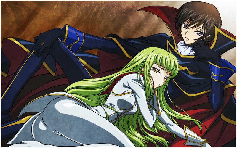 Green-haired Woman and Man — Green, Dramatic