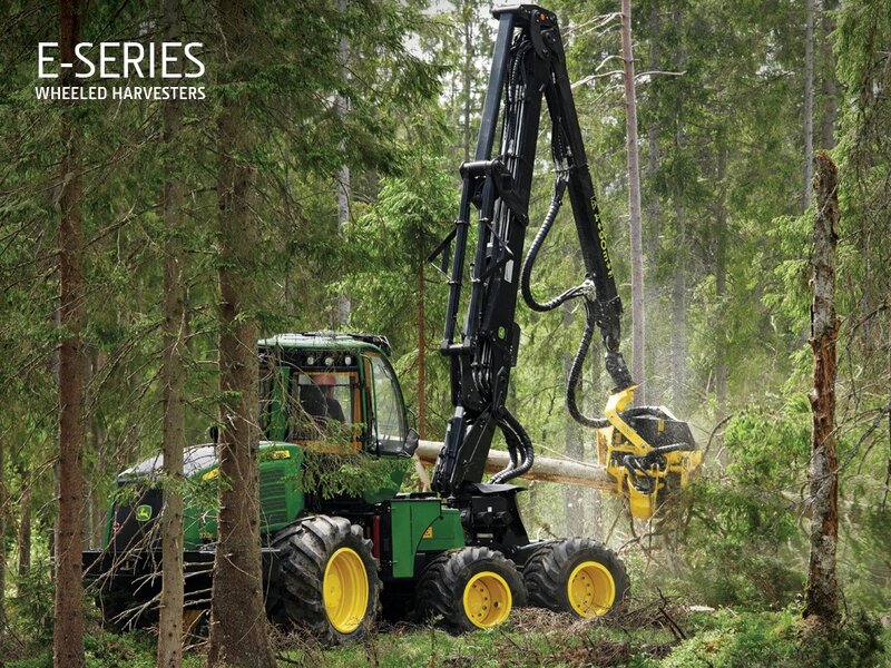 Green Harvester Machine — Industrial, Afternoon