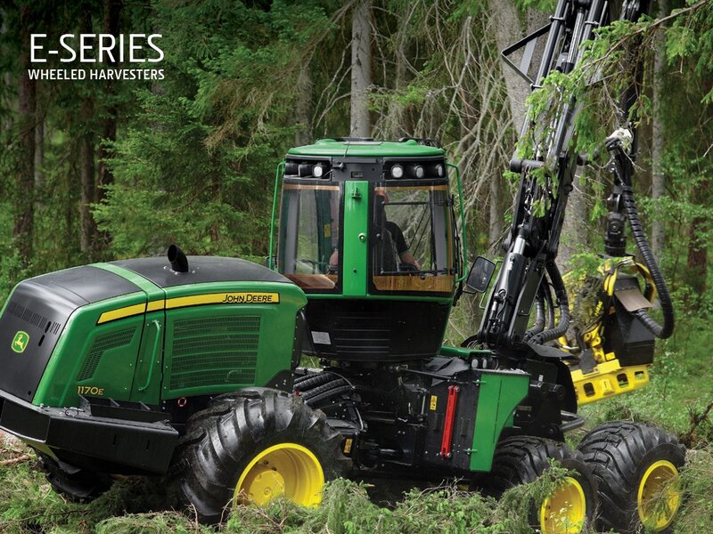 Green Harvester Machine — Industrial, Photograph, Forest