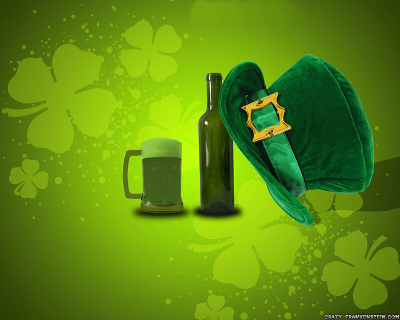 Green Hat with Beer