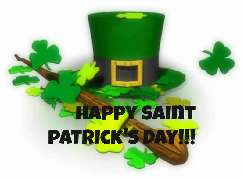 Green Hat with Shamrocks