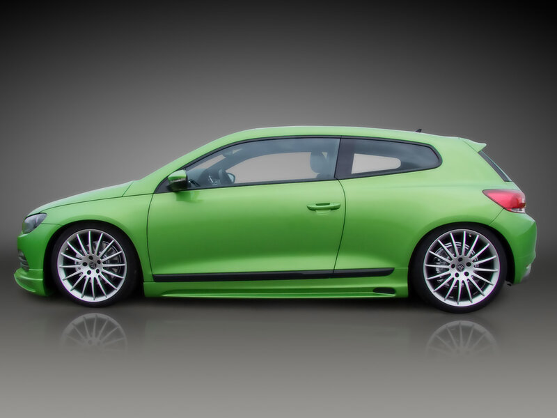 green hatchback car