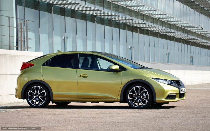 green hatchback car