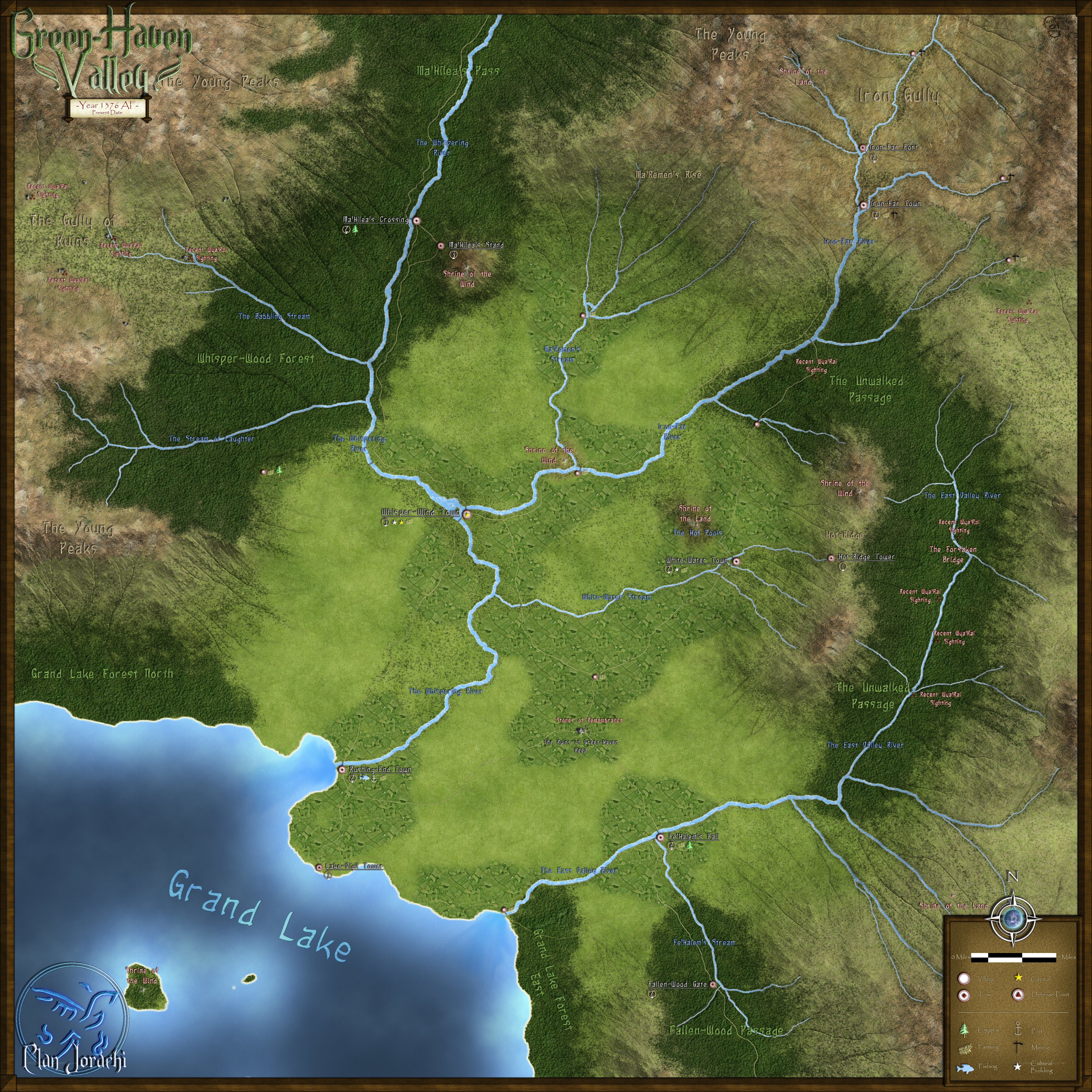 Green Haven Valley map