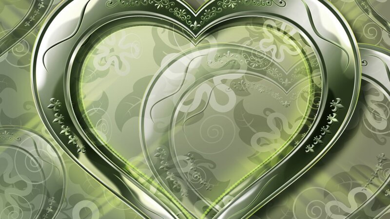 Green Heart Pattern — Elegant