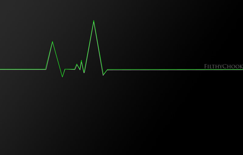 green heartbeat line
