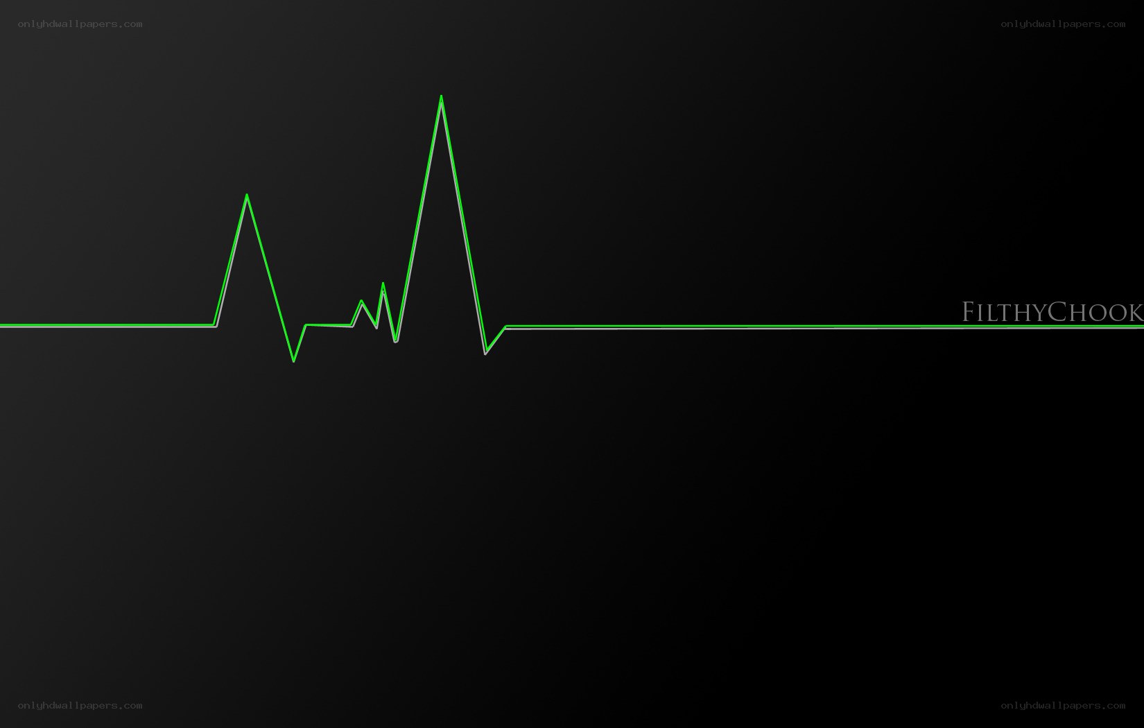 green heartbeat line