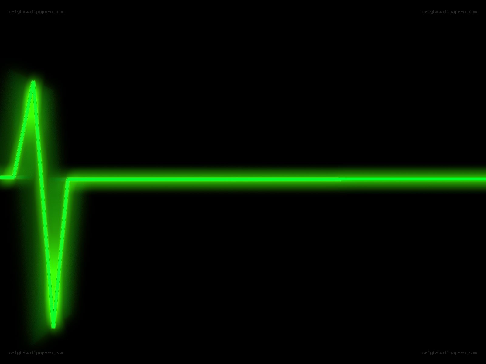 green heartbeat line