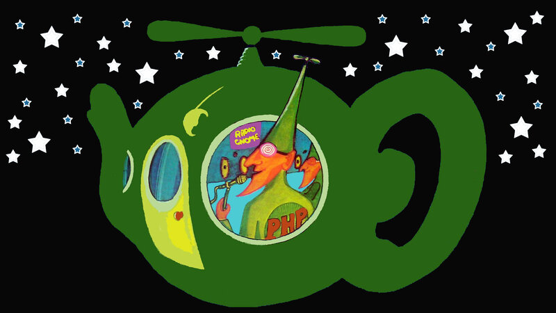Green Helicopter with Gnome
