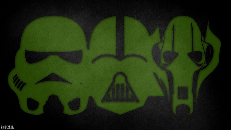 Green Helmet Silhouettes