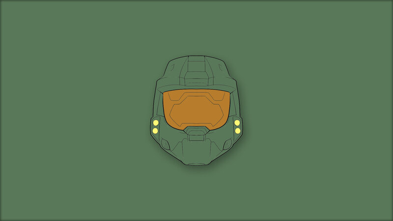 Green Helmet with Visor — Neutral