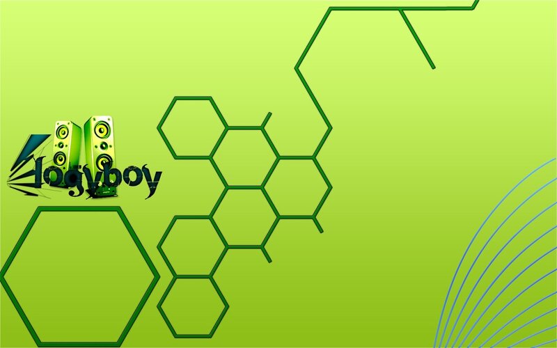 Green Hexagon Pattern — Geometric