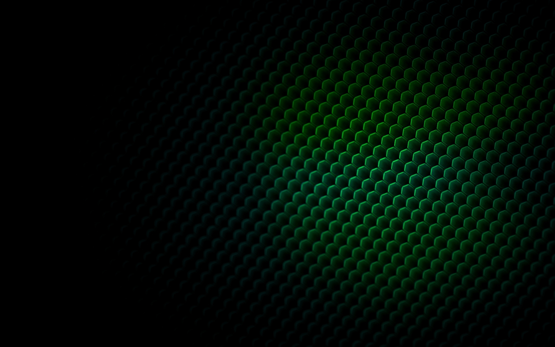 green hexagonal pattern