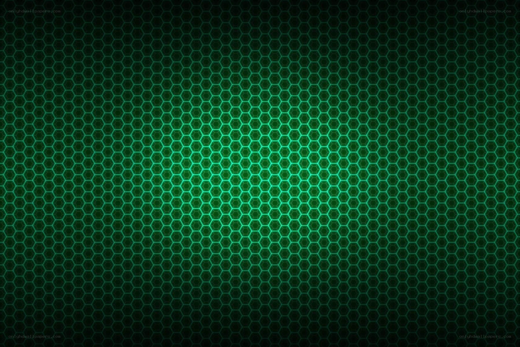 green hexagonal pattern