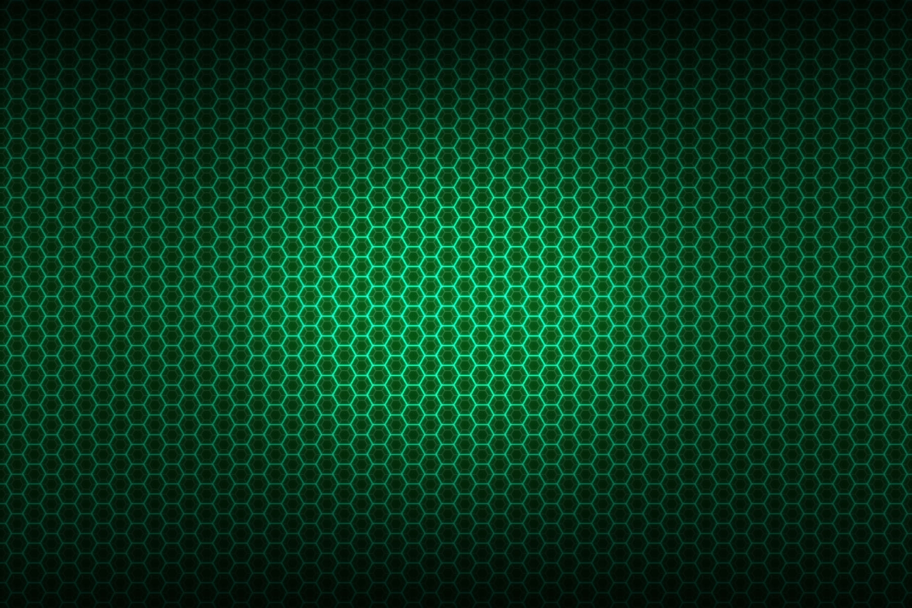 green hexagonal pattern