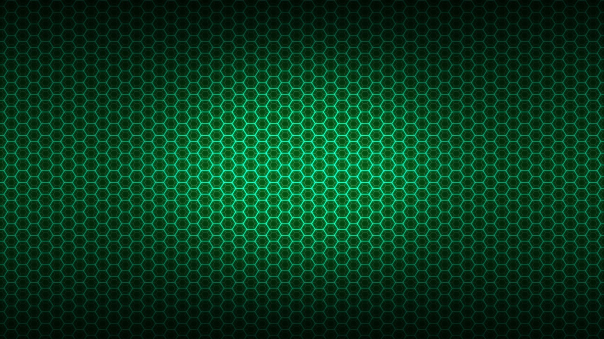 green hexagonal pattern