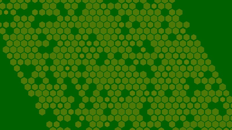 Green Hexagonal Pattern — Calm